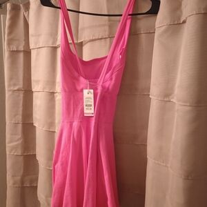 Vibrant Pink Sleeveless Dress